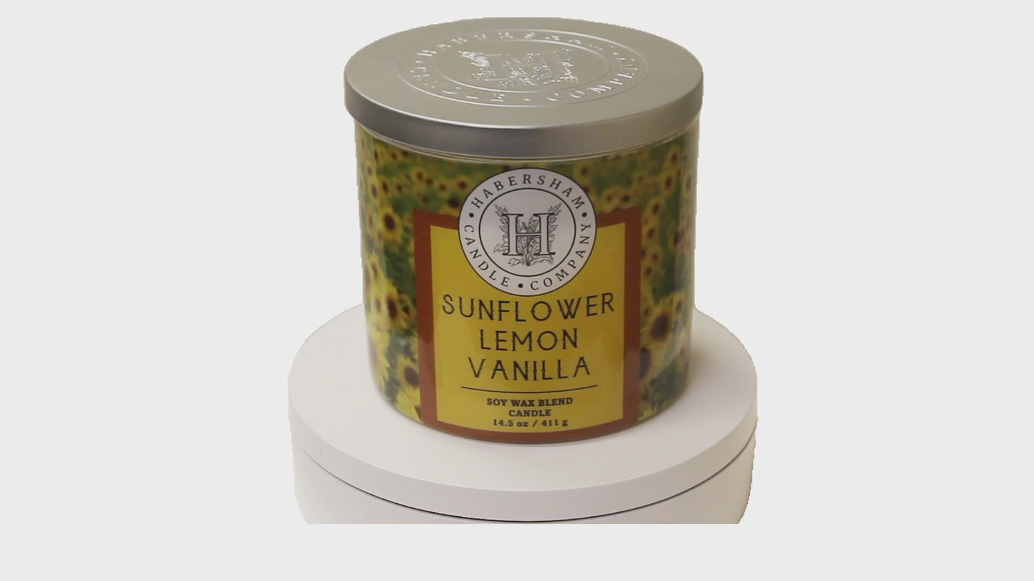 Sunflower Lemon Vanilla 3 Wick Scented Candle