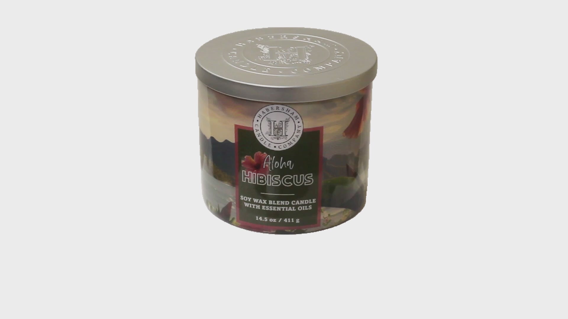 Aloha Hibiscus 3 Wick Scented Candle