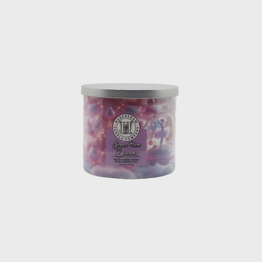 Sugar Plum Dreams 3 Wick Scented Candle