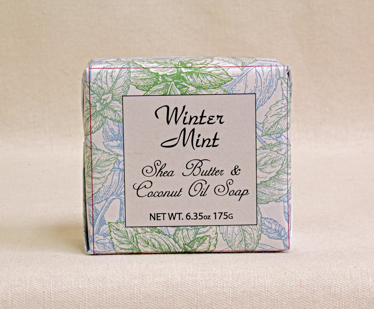 Winter Mint with Shea Butter &amp; Coconut Oil - 6 Pack Individually Wrapped Bars